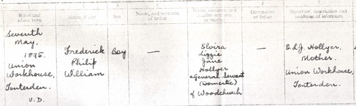 ‘Elvira's’ birth certificate